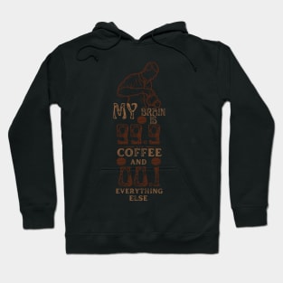 My Brain Is 99.9 Coffee And 00.1 Everything Else Hoodie